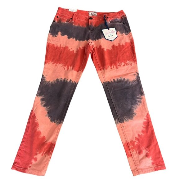 Revolution By Revolt Womens Tie-Dye Skinny Jeans Size 13 Cotton/Spandex - Picture 6 of 12
